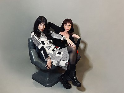image of Maude Vôs & Marie Nyx about creative spaces for female, LGBTQIA+, nonbinary and BIPOC artists
